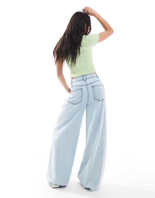 ASOS DESIGN - Jean ample - Délavage clair, 2 de 5