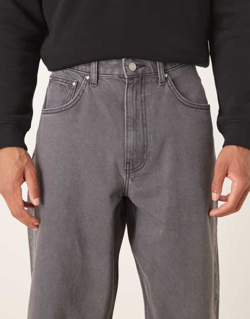 ASOS DESIGN jean ample délavé gris, 5 de 5