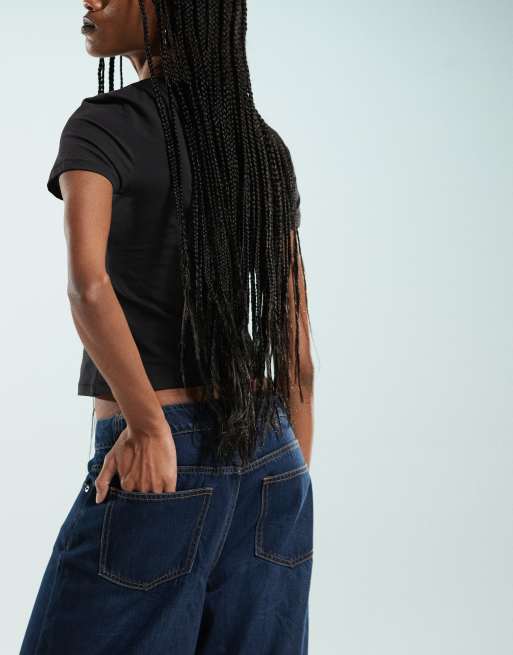 ASOS DESIGN - Jean ample doux au toucher - Indigo foncé, 5 de 5