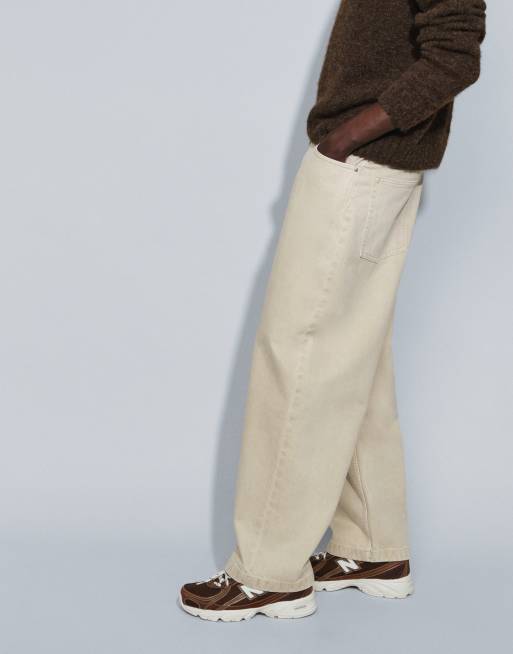 ASOS DESIGN - Jean ample - Écru, 3 de 9