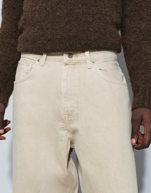 ASOS DESIGN - Jean ample - Écru, 4 de 9
