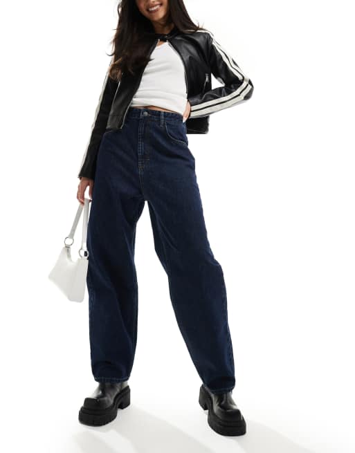 ASOS DESIGN - Jean ample - Indigo