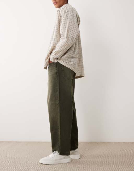 ASOS DESIGN jean ample kaki, 3 de 5