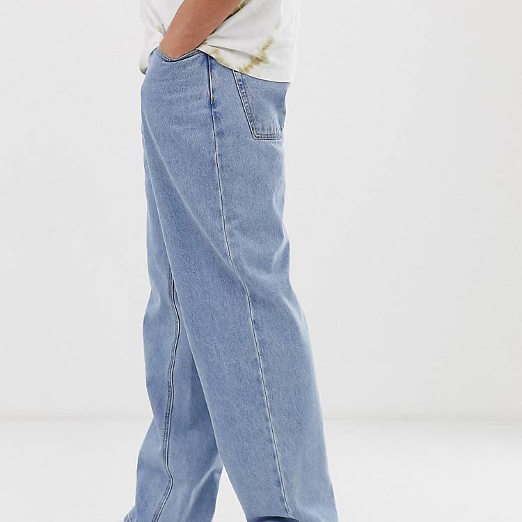 Asos Homme Vêtements Pantalons & Jeans Jeans Baggy & Large Jean ample avec taille élastique 
