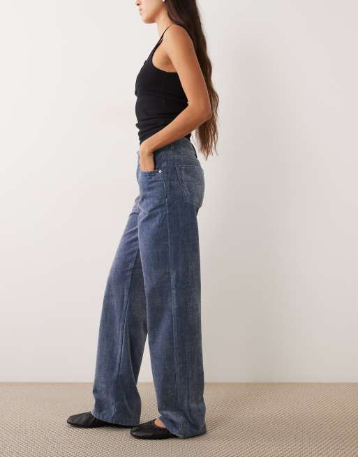 ASOS DESIGN jean baggy à jambe large avec flocage, 3 de 5