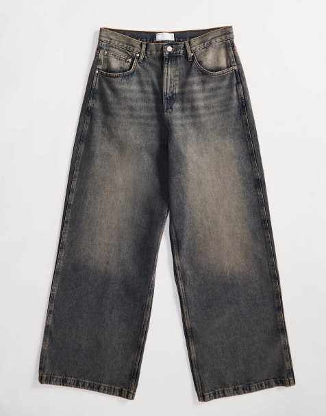 ASOS DESIGN - Jean baggy à ourlet large - Délavage moyen - view 1