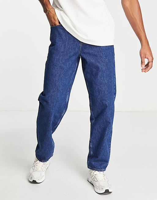 Jean baggy Asos Homme Vêtements Pantalons & Jeans Jeans Baggy & Large délavé 