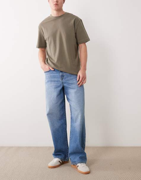 ASOS DESIGN - Jean baggy - Bleu délavé moyen - view 1