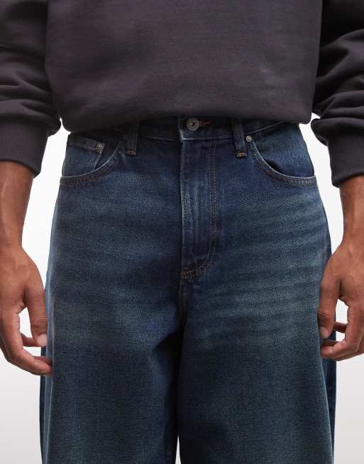 ASOS DESIGN - Jean baggy - Bleu foncé délavé vintage, 5 de 5