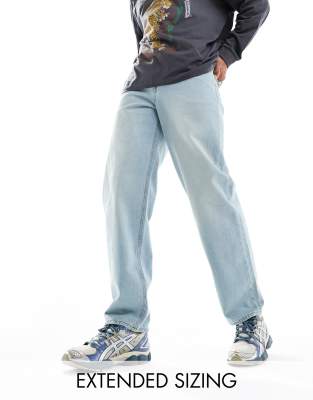 ASOS DESIGN baggy jeans in light wash blue - ASOS Price Checker