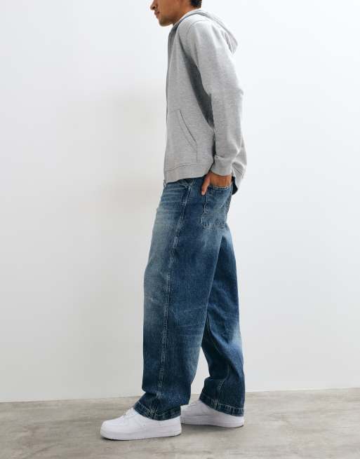 ASOS DESIGN - Jean baggy - Délavage bleu clair, 2 de 5