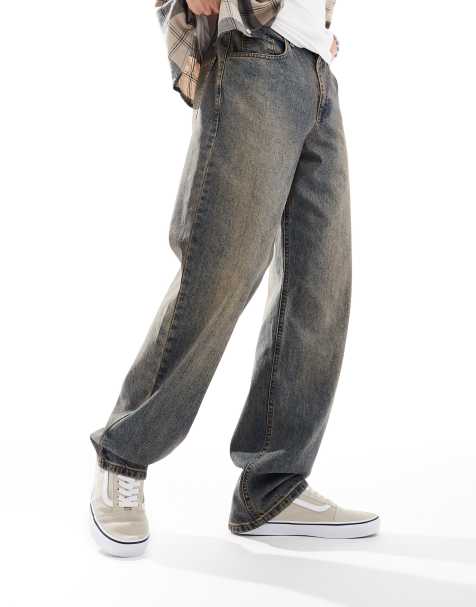 ASOS DESIGN - Jean baggy - Délavage foncé - view 1