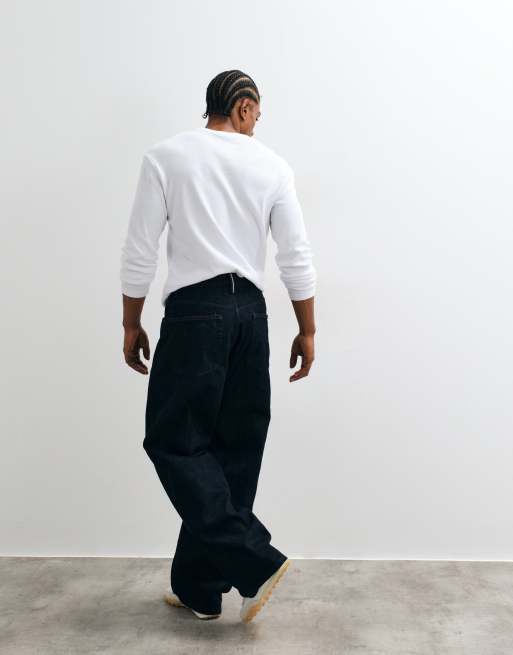 ASOS DESIGN - Jean baggy en denim selvedge de qualité supérieure - Indigo, 2 de 5