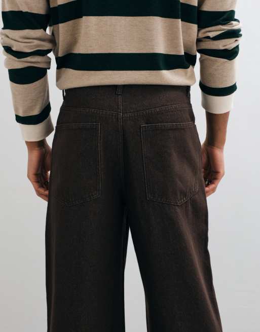 ASOS DESIGN jean baggy extrême délavé marron, 5 de 5