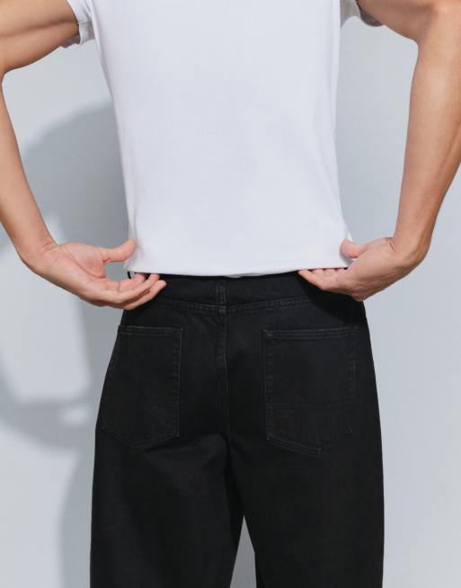 ASOS DESIGN jean baggy extrême noir à plis, 5 de 5
