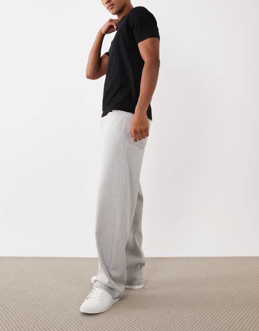 ASOS DESIGN - Jean baggy - Gris clair, 2 de 5