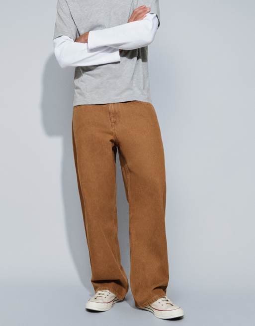 ASOS DESIGN jean baggy marron, 2 de 5