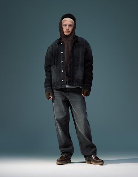 ASOS DESIGN - Jean baggy - Noir délavé - view 1