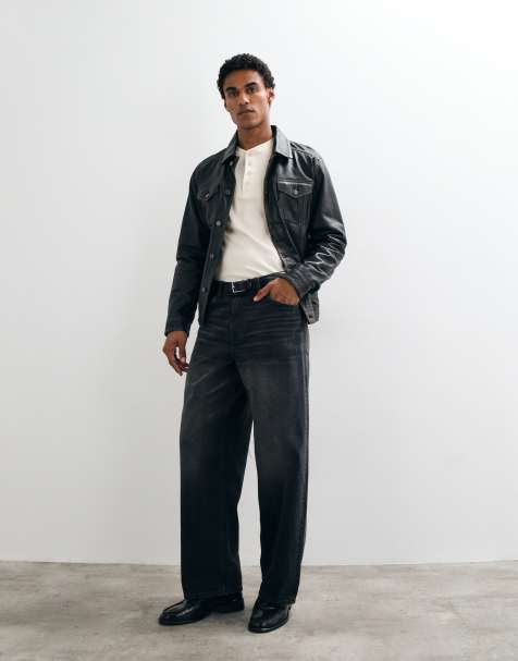 ASOS DESIGN - Jean baggy - Noir délavé - view 1