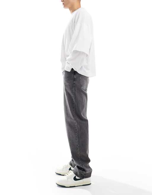 ASOS DESIGN - Jean baggy stretch - Gris délavé, 3 de 5