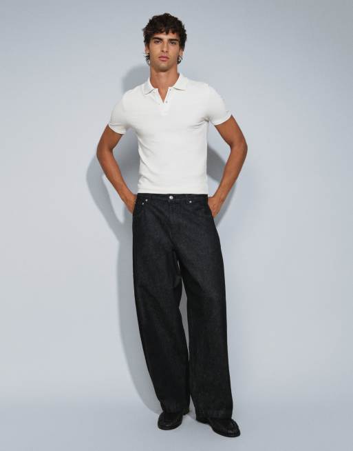 ASOS DESIGN jean barrel noir, 5 de 5