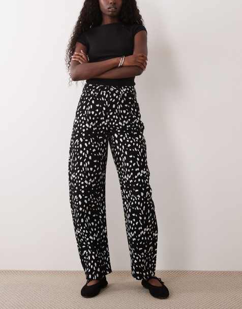 ASOS DESIGN jean barrel slim à imprimé cerf - view 1