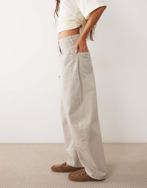 ASOS DESIGN jean barrel taille haute en stone, 3 de 5