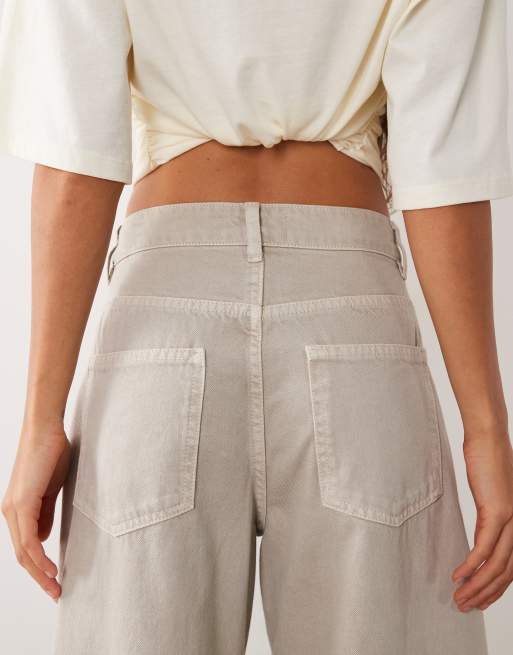 ASOS DESIGN jean barrel taille haute en stone, 4 de 5