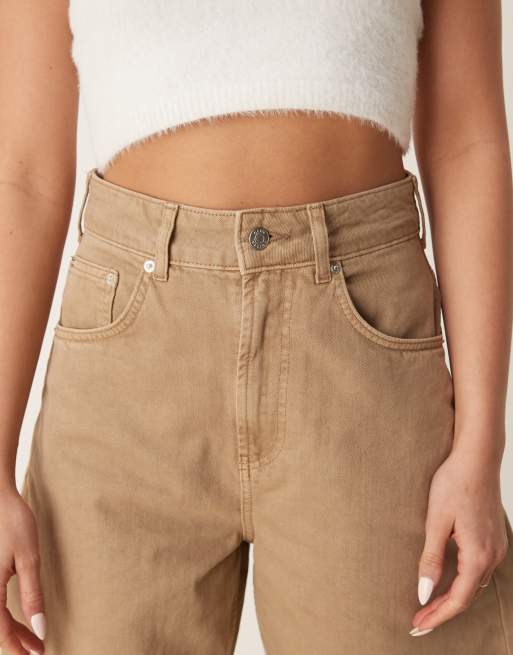 ASOS DESIGN - Jean bouffant à taille haute - Miel, 4 de 5