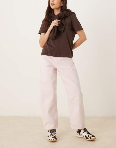 ASOS DESIGN - Jean bouffant à taille haute - Rose - view 1