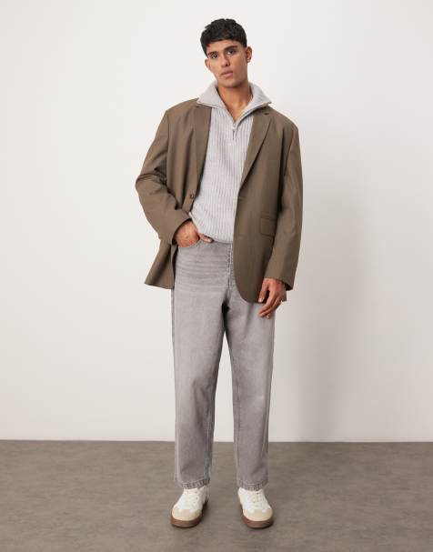 ASOS DESIGN - Jean bouffant - Gris délavé - view 1