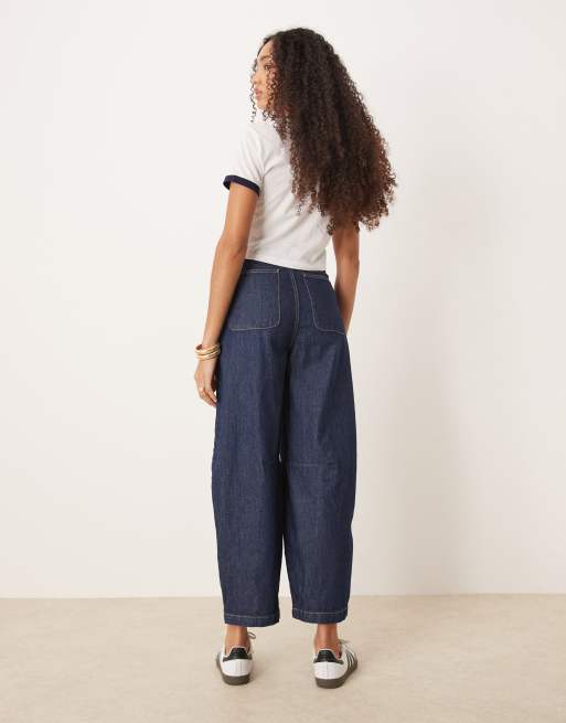 ASOS DESIGN - Jean bouffant - Indigo délavé, 5 de 5