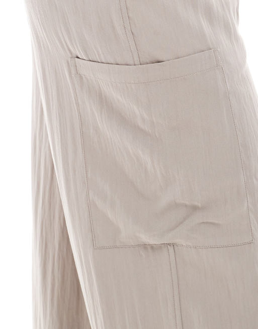 ASOS DESIGN - Jean bouffant style utilitaire - Taupe, 3 de 5