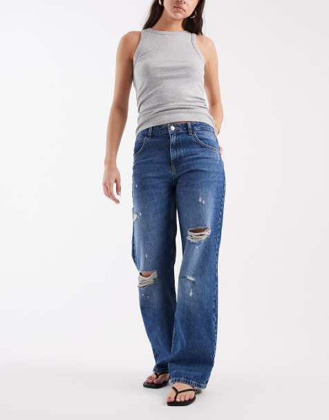 ASOS DESIGN - Jean boyfriend baggy à déchirures - Délavage vintage - view 1