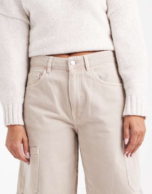 ASOS DESIGN - Jean cargo bouffant - Neutre, 5 de 5