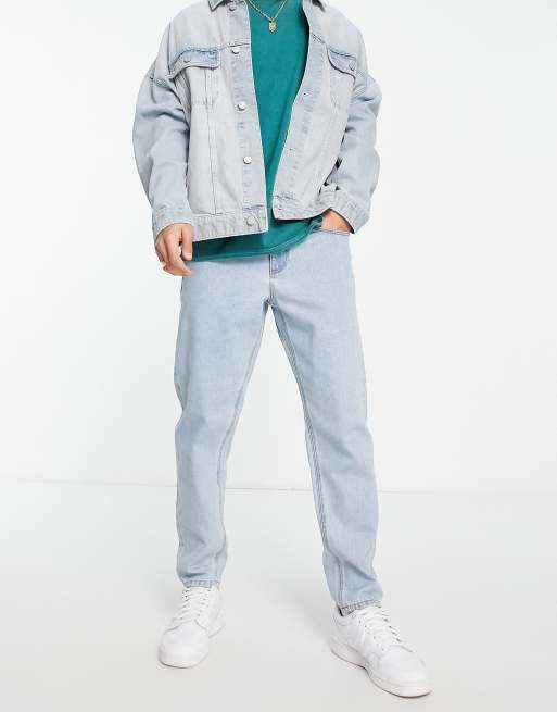 ASOS DESIGN - Jean classique rigide à délavage léger