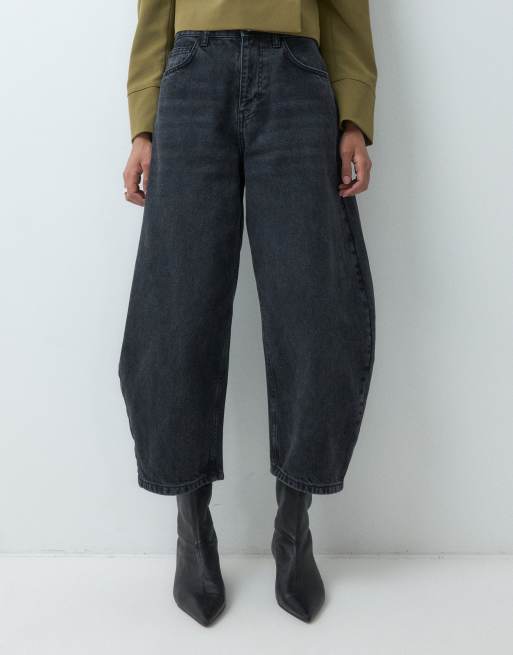ASOS DESIGN Jean court coupe awkward noir, 3 de 5