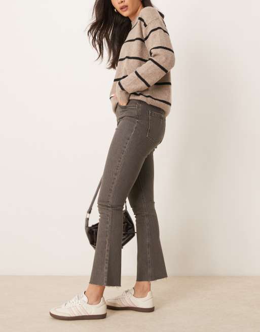 ASOS DESIGN - Jean court évasé - Marron surteint, 3 de 5