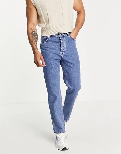 Homme Vêtements Jeans Jeans slim délavé clair Jean ASOS pour homme en coloris Bleu Jean slim taille basse style années 70 
