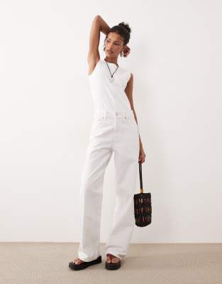 Jean dad large - Blanc W30 L32