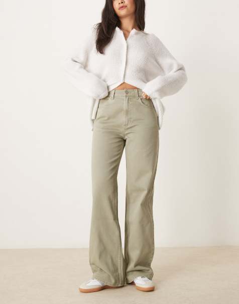 ASOS DESIGN - Jean dad large - Kaki - view 1