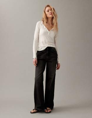 Jean dad large - Noir W32 L32