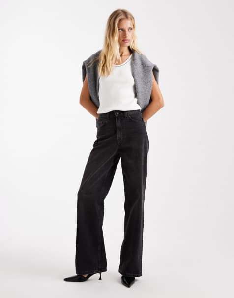 ASOS DESIGN - Jean dad - Noir délavé - view 1