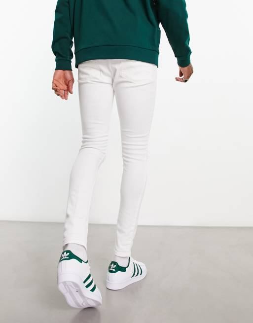 ASOS DESIGN - Jean déchiré effet seconde peau en tissu power stretch - Blanc, 2 de 4