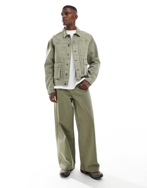 ASOS DESIGN - Jean d'ensemble ultra baggy - Kaki - view 1