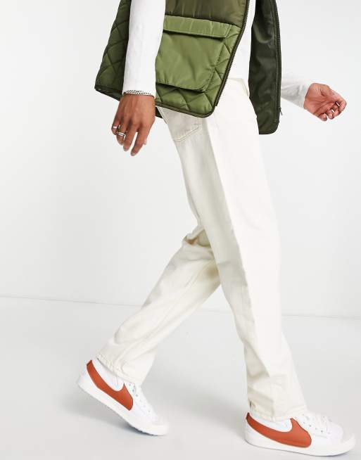 ASOS DESIGN - Jean droit ample - Écru, 4 de 4