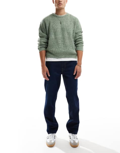 ASOS DESIGN - Jean droit - Bleu délavé foncé - view 1