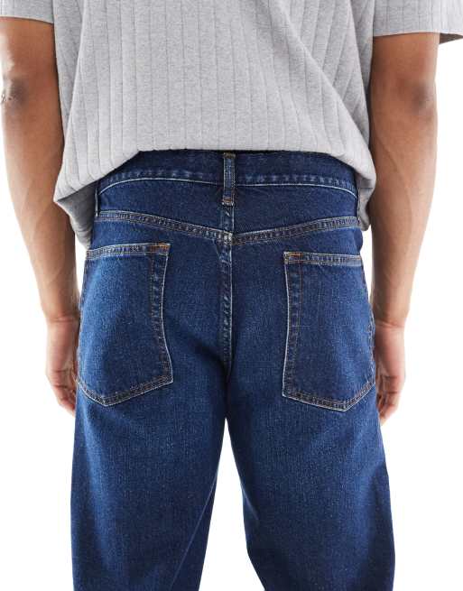 ASOS DESIGN - Jean droit - Bleu délavé foncé, 4 de 5