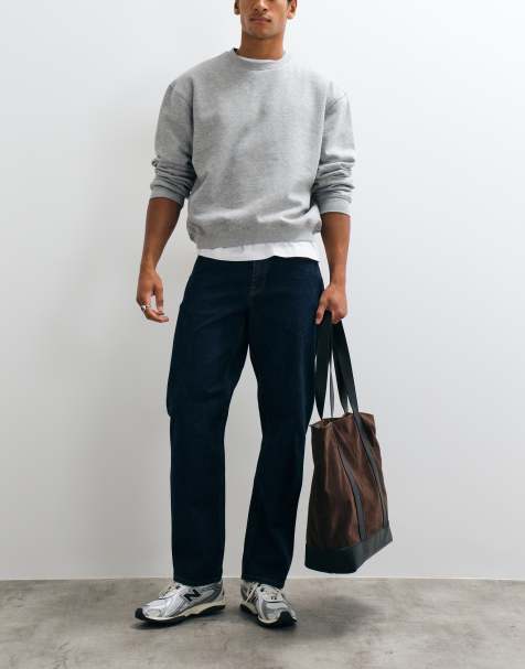 ASOS DESIGN - Jean droit - Bleu délavé foncé - view 1