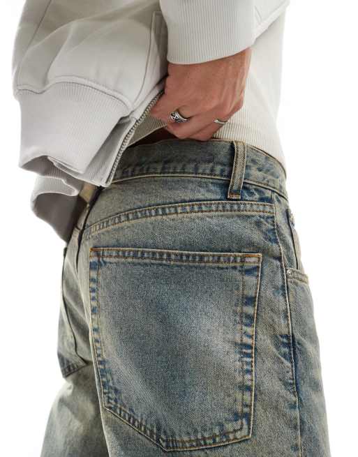 ASOS DESIGN - Jean droit - Bleu moyen délavé, 4 de 5
